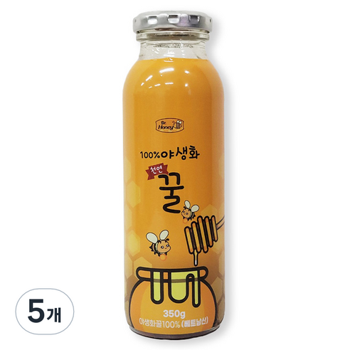 닥터허니 천연100% 야생화꿀, 350g, 5개