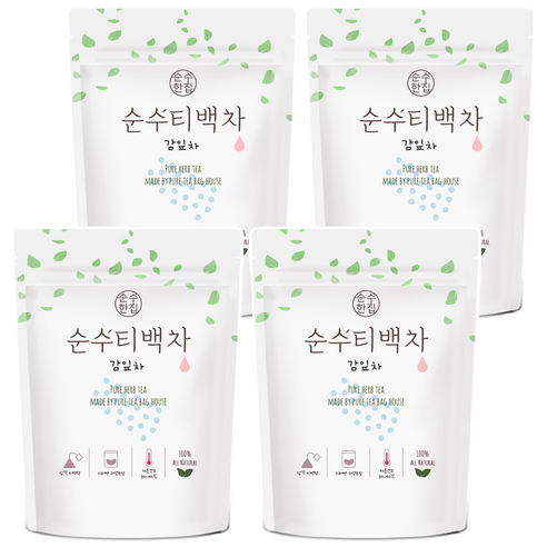 순수한집 감잎차 삼각티백, 1g, 50개입, 4개
