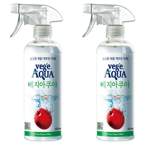 베지아쿠아 과일&야채 세정제, 475ml, 2개