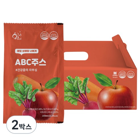 황금이네 ABC주스, 3L, 2개