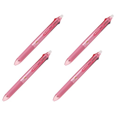 프릭션 슬림 3색 볼펜 0.5mm, 소프트핑크, 4개