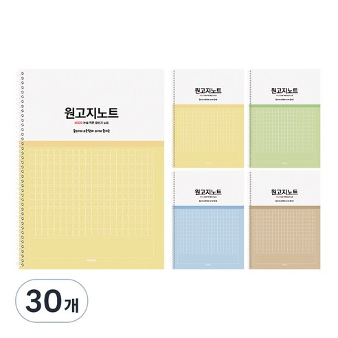 펜피아 2000 스프링 원고지노트, 랜덤발송, 30개