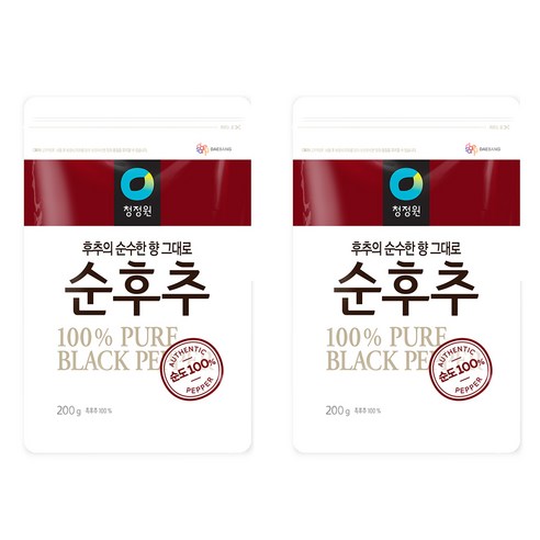 청정원 순후추, 200g, 2개