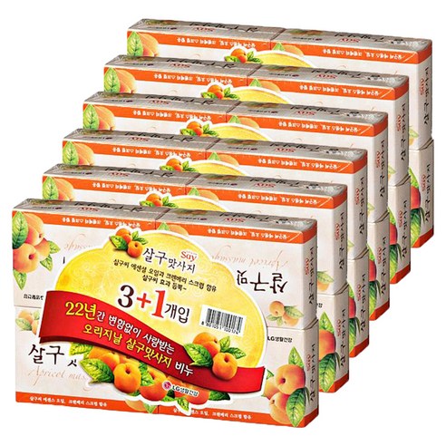 LG생활건강 살구맛사지 비누, 100g, 24개