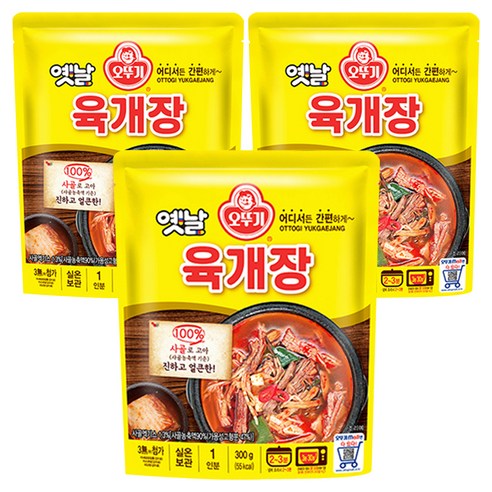 오뚜기옛날 육개장, 300g, 3개