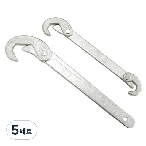 아이엔툴즈 멀티스패너 실버 소형 + 대형 세트, 5세트