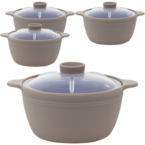 비비또 실리콘 계란찜기 소, 웜그레이, 4개