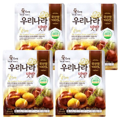 밤뜨래 우리 나라 맛밤, 50g, 4개