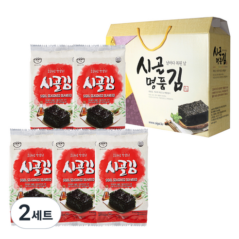 시골 도시락김 4g x 40p 선물세트, 2세트