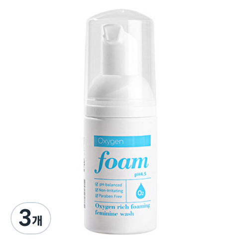 맑은그날 산소 리치 포밍워시 여성청결제, 3개, 30ml
