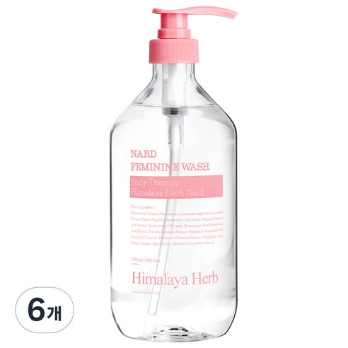 부케가르니 나드 여성청결제, 1000ml, 6개