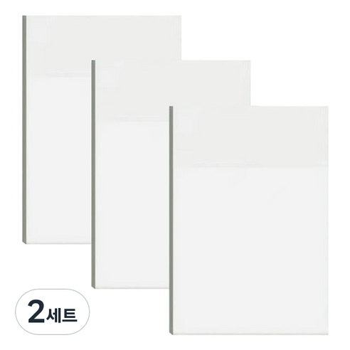 마다꾸미 투명 포스트잇 오답노트 점착식 메모지 S, 2세트, 150개입
