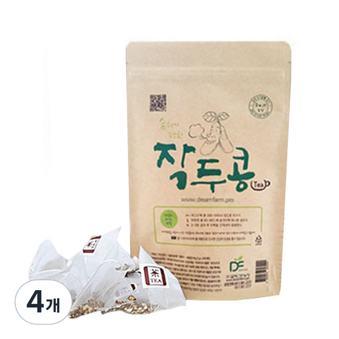 꿈에그린농장 숨쉬기 편한 작두콩차, 1g, 20개입, 4개