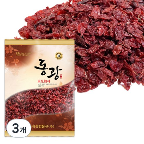 동광종합물산 국내산 산수유, 100g, 3개