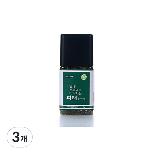 솔트리 밥에 뿌려먹고 비벼먹는 파래, 80g, 3개