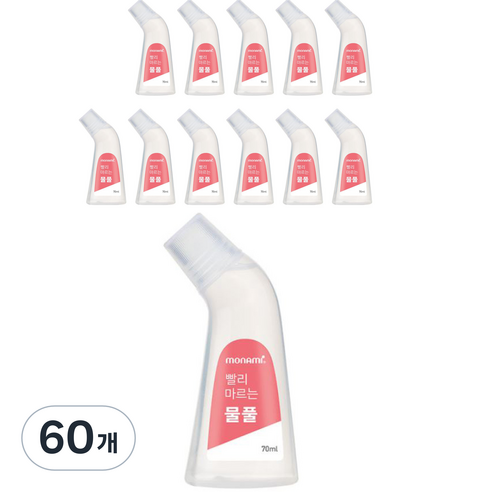 모나미 빨리 마르는 물 풀, 60개, 70ml