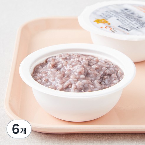짱죽 중기 9개월부터 이유식 블루베리 흑미타락죽, 200g, 6개, 혼합맛(블루베리/흑미타락)