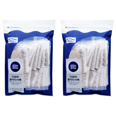 프레씨 디포리 멸치다시팩 15g*20팩, 300g, 2개