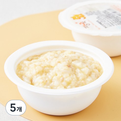 짱죽 중기 9개월부터 이유식 한우단호박테프죽, 혼합맛(한우/단호박테프), 200g, 5개