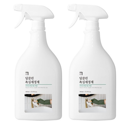 살림백서 딥클린 화장실 청소 세정제, 2개, 800ml