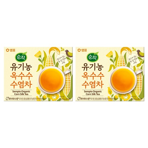 순작 유기농 옥수수수염차, 1.5g, 40개입, 2개