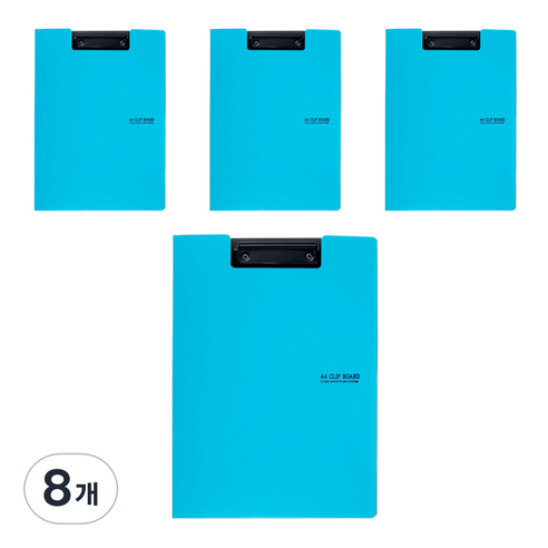 에코청운 에코컬렉터 클립보드 A4, 하늘, 8개