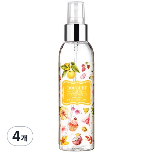 부케가르니 바디미스트 일랑일랑, 145ml, 4개