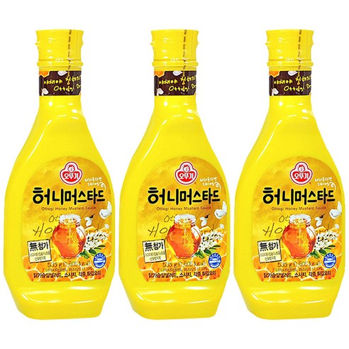 오뚜기 허니 머스타드, 535g, 3개