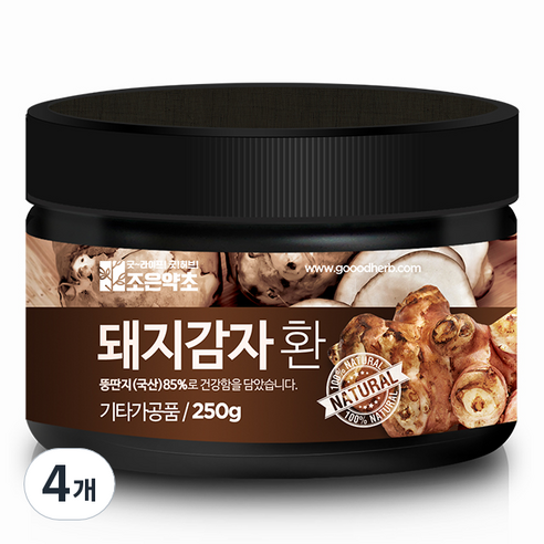 조은약초 프리미엄 돼지감자환, 250g, 4개