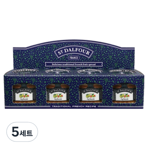 샹달프 미니잼 무화과 4p 세트 112g, 5세트