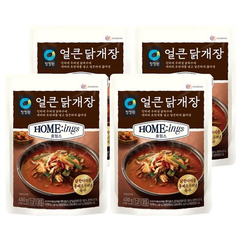 호밍스 얼큰 닭개장, 450g, 4개