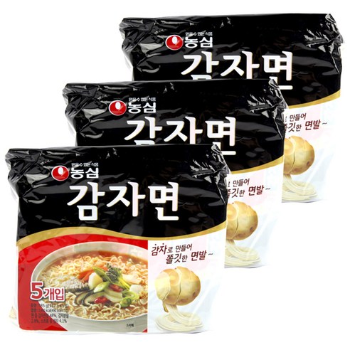 농심 감자면 봉지 117 g, 15개