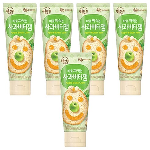 복음자리 바로 짜먹는 사과버터잼, 100g, 5개