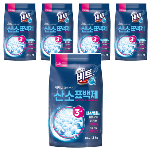 비트 오투 산소 표백제, 3kg, 5개