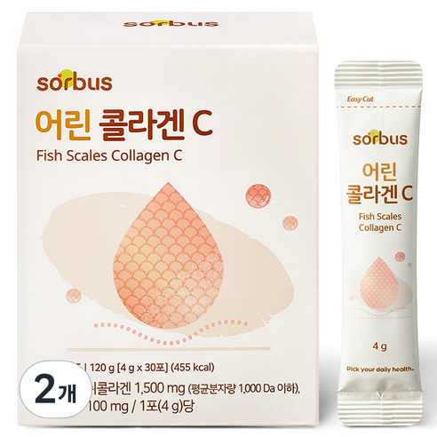 소버스 어린 콜라겐C 30p, 120g, 2개