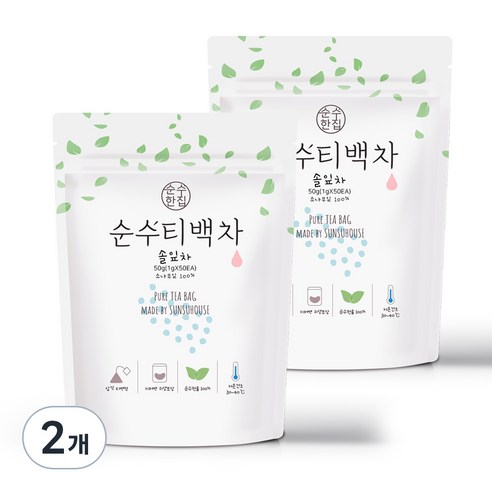 순수한집 솔잎차 삼각티백, 1g, 100개입, 2개