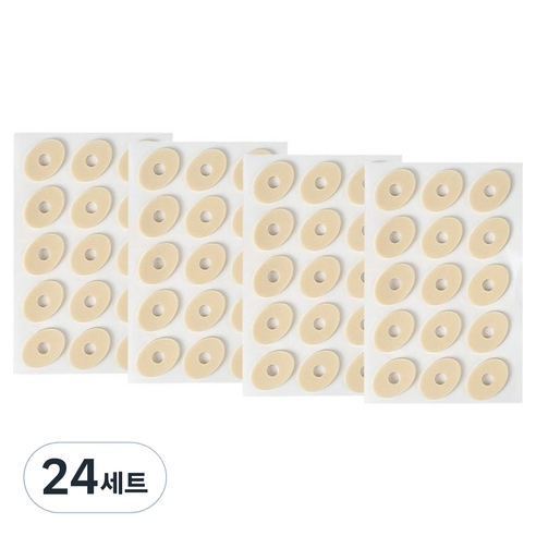 원티크 보호 패드 굵은 타원형 세트, 24세트