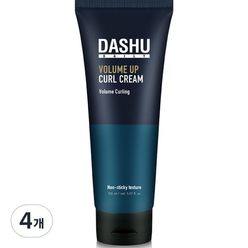 다슈 데일리 볼륨 업 컬 크림, 150ml, 4개