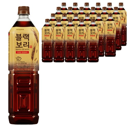 하이트진로 블랙보리 음료, 1.5L, 24개