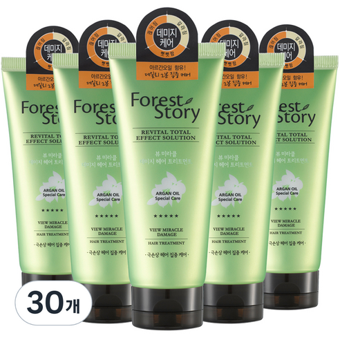 포레스트스토리 아르간오일 데미지 헤어 트리트먼트, 30개, 200ml