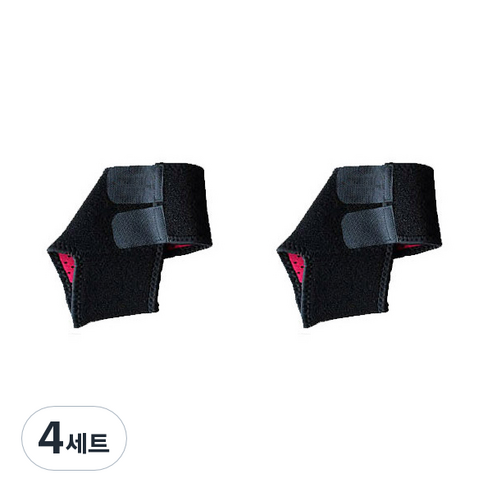 O2메디칼 어린이 발목 보호대 좌우세트 블랙, 4세트