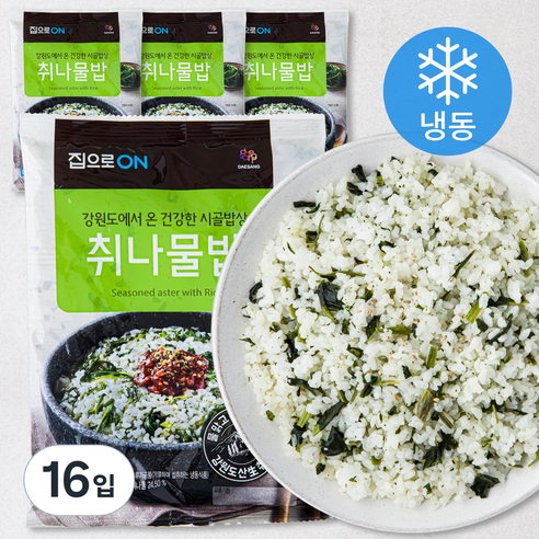 집으로온 취나물밥 (냉동), 230g, 16입