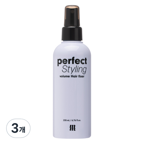 머지 퍼펙트 스타일링 볼륨 헤어 픽서, 200ml, 3개
