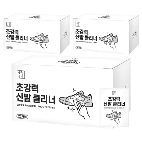 생활공식 초강력 신발클리너 25p, 3개