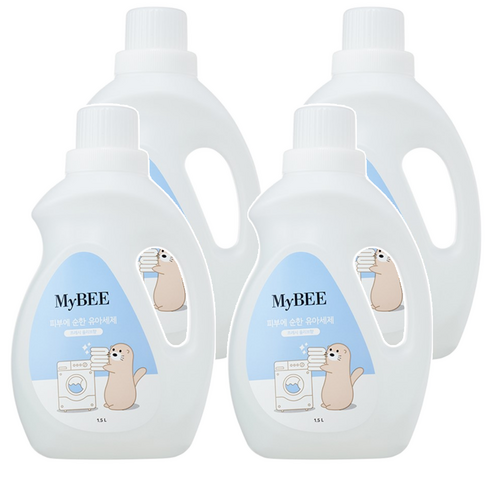 마이비 순한 유아세제 용기형, 1.5L, 4개