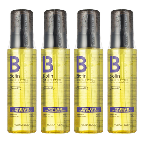 홀리카홀리카 비오틴 데미지 케어 오일 세럼, 80ml, 4개