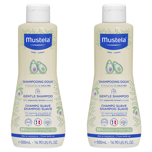 무스텔라 젠틀 유아 샴푸, 500ml, 2개