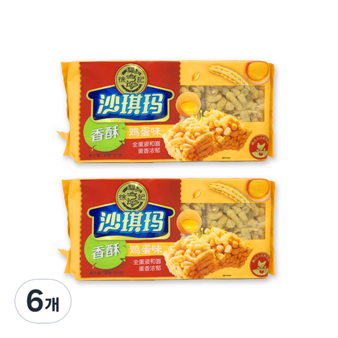 쉬푸지 사치마지단위 계란맛 강정, 311g, 6개