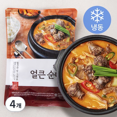 곰곰 얼큰 순대국 (냉동), 700g, 4개