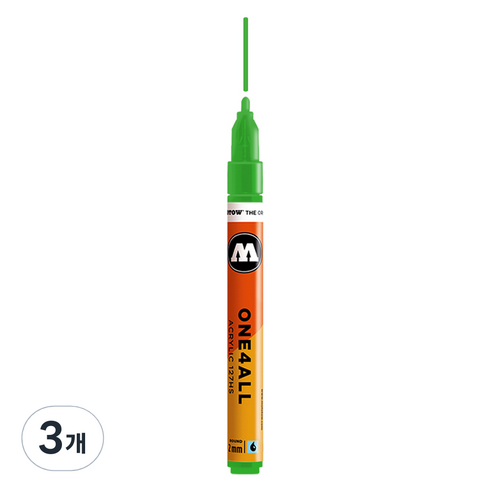 모로토우 원포올 아크릴 마카 2mm 127HS 222 kakao77 universes green, 3개